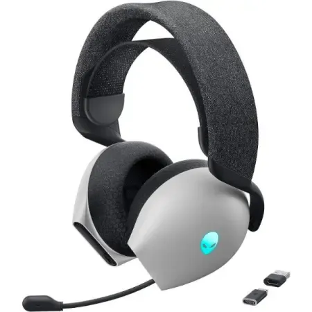 Alienware AW720H Dual-Mode Wireless Gaming Headset Lunar Light