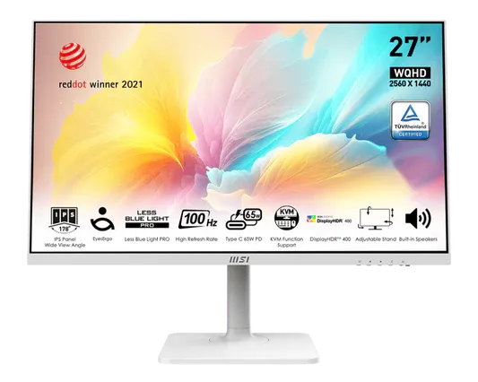 MSI Modern MD272XPW 27 inch FHD Business Monitor White