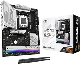 ASRock AMD B850 Pro RS WiFi 6E Socket AM5 Ryzen 9000/8000/7000 Series DDR5 up to 8000+ (OC) MHz 256GB ATX Motherboard M.2 SATA3 6.0 Gb/s PCIe 5.0 BIOS Flashback 2.5G LAN