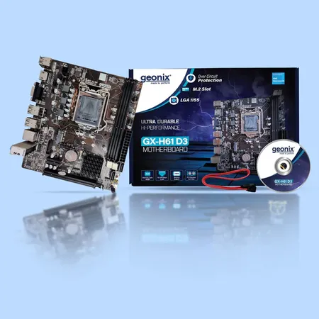 LAPCARE Intel H61 Chipset LGA1155 Socket DDR3 Motherboard with NVME Slot