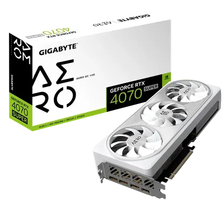 Gigabyte RTX 4070 Super Aero OC 12GB Gaming Graphics Card GV-N407SAERO-OC-12GD