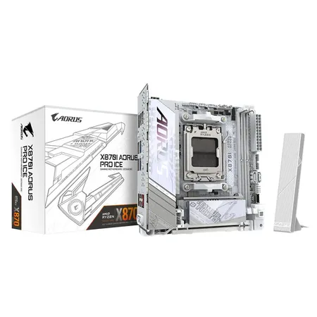 GIGABYTE X870I Aorus Pro ICE DDR5 AMD Motherboard (White)