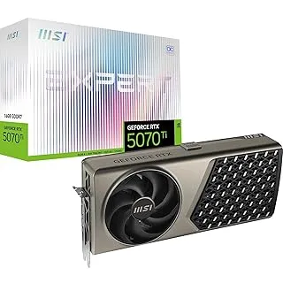 MSI GeForce RTX 5070 Ti 16G Expert OC Graphic Card - NVIDIA GeForce RTX 5070 Ti GPU, 16GB GDDR7 256-bit Memory, 28 Gbps, PCI Express Gen 5 x16 Interface, Upto 2580 MHz, Flow FROZR 2