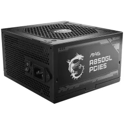 Msi Mag A850GL Pcie5 Atx 3.1 850 Watt 80 Plus Gold Fully Modular Power Supply (MAG-A850GL-PCIE5)