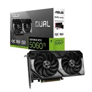 Asus Dual RTX 5060 Ti 8GB GDDR7 OC Edition Graphics Card (DUAL-RTX5060TI-O8G)