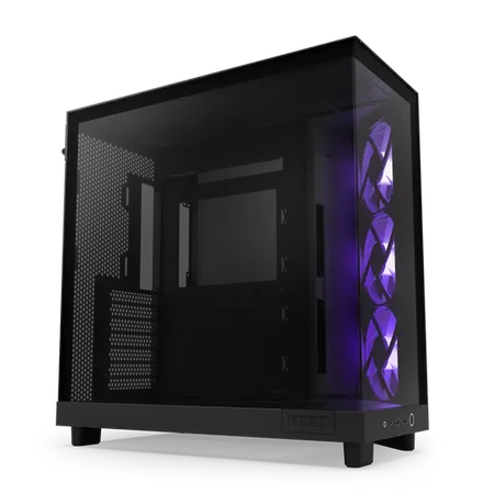 NZXT H6 Flow RGB Tempered Glass Compact Dual-Chamber Mid-Tower Airflow Case