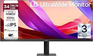 LG 34U511A 86.36cm (34 Inch) UltraWide WFHD (2560x1080) IPS Monitor, Anti-Glare, sRGB 99%(Typ.), Reader Mode, HDR10, 3-Side Virtually Borderless, HDMI, DP, HP Out, Tilt Adjustment Slim Stand (Black)