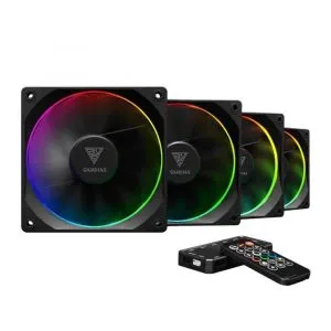 Gamdias AEOLUS M3-1204R Black 120mm ARGB 4 Fan Kit