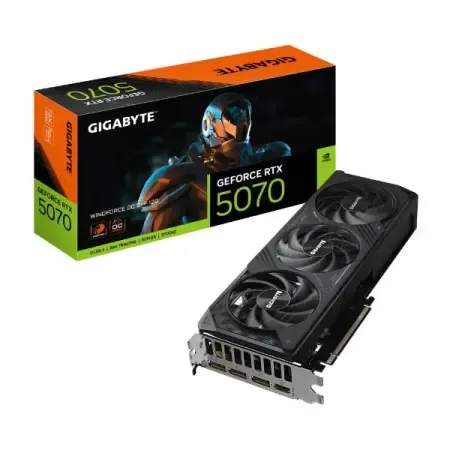 Gigabyte GeForce RTX 5070 Windforce OC SFF 12GB GDDR7 Graphic Card GV-N5070WF3OC-12GD