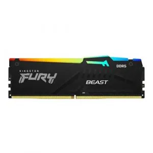 KINGSTON Fury Beast RGB 16GB ( 16GB x 1 ) 6000MHz DDR5 RAM ( Black ) ( CL30 )