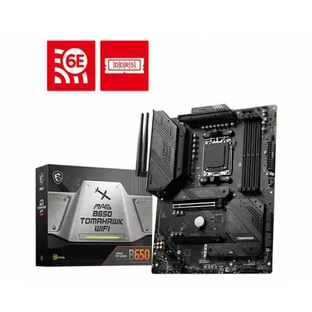 MSI MAG B650 Tomahawk WiFi DDR5 AMD AM5 M-ATX WiFi 6E PCIe 4.0 Gaming Motherboard
