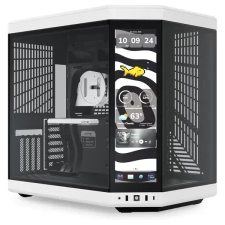 HYTE Y70 Touch Infinite Panda Dual Chamber ATX Mid-Tower Cabinet (White-Black)
