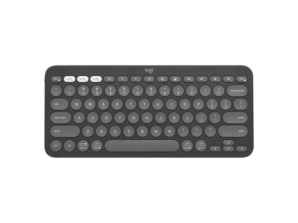 LOGITECH PEBBLE KEYS 2 K380S, MULTI-DEVICE BLUETOOTH WIRELESS KEYBOARD GRAPHITE