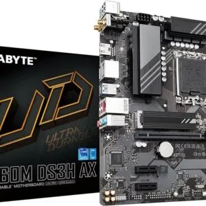 Gigabyte B760M Ds3h Ax Ddr4 Lga1700 Micro Atx Motherboard (B760M-DS3H-AX-DDR4)