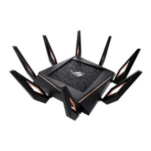 ASUS ROG Rapture GT-AX11000 Tri-Band WiFi 6 Gaming Router – 10 Gigabit Speeds, Triple-Level Game Acceleration, Aura RGB, AiMesh Support