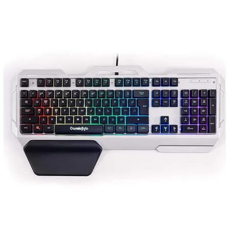 COSMIC BYTE CB-GK-06 Galactic Full Size Membrane Wired Gaming Keyboard ( Black / Silver )