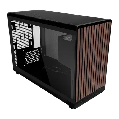Lian Li A3-mATX Wood Glass Cabinet - Black...