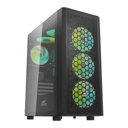 ANT ESPORTS 220 AIR MID- TOWER ATX CABINET BLACK