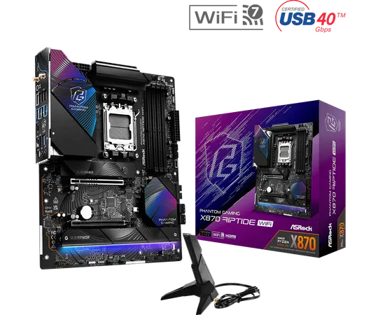 ASROCK Phantom Gaming X870 Riptide Wifi DDR5 AMD Motherboard