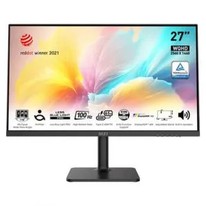 MSI Modern MD272QXP 27" WQHD 2K IPS Monitor 100Hz USB-C Height Adjustable Eye-Care Certified