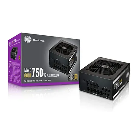 Cooler Master MWE 750 Gold V2 80 Plus Gold Certified Fully Modular Power Supply Unit - Black