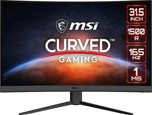 MSI Optix G32CQ4 32 Inch 2K 165Hz VA Panel 114.8% SRGB 1ms AMD Free Free Sync Gaming Monitor