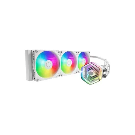 Cooler Master MasterLiquid 360 ATMOS ARGB 360mm Close-Loop AIO CPU Liquid Cooler - White