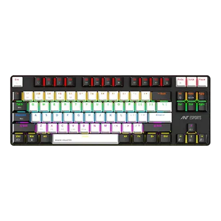 ANT ESPORTS MK4500 PRO 3IN1 WIRELESS / BT / WIRED TKL MECHANICAL BACKLIT GAMING KEYBOARD BLACK (RED SWITCH) (BIS.R-41211141)