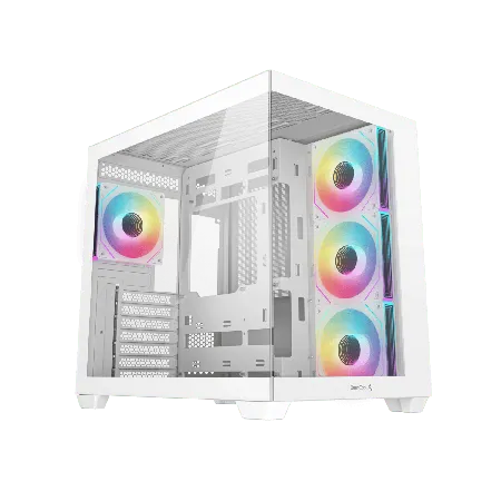 Deepcool CG530 4F White Mid Tower Cabinet, ATX Support, USB Type C, Up To 360 mm Radiator Support