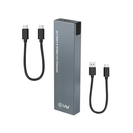 EVM USB 3.1 Gen 2 M.2 SATA and NVMe SSD Case (EVM-CG-001)