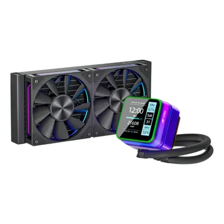 Ant Esports Glacius-240D 240mm ARGB Black AIO Liquid Cooler with display
