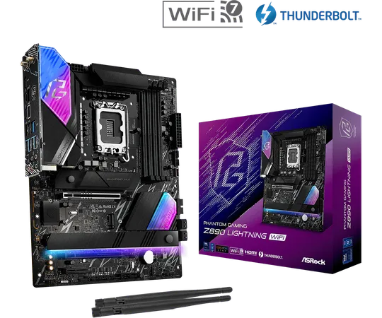 Asrock Z890 Lightning WiFi LGA 1851 ATX Motherboard