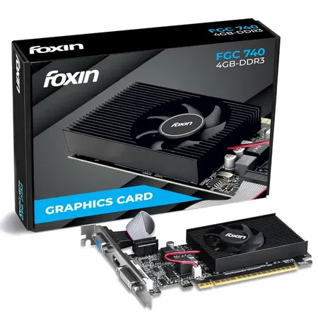 Foxin GT740 4GB 128‑Bit DDR3 High‑Efficiency Desktop Graphics Card