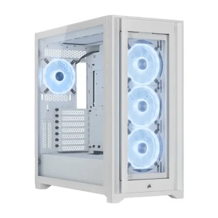 CORSAIR iCUE 5000X RGB QL Edition EATX Mid Tower Cabinet (White)