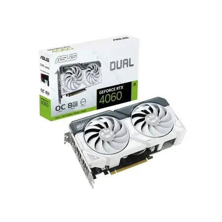 Asus Dual Rtx 4060 Oc White Edition 8Gb Gddr6 Graphics Card (DUAL-RTX4060-O8G-WHITE)