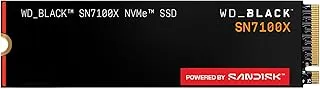 WD_Black 4TB SN7100X NVMe SSD - Built for ROG Xbox Ally (X) & PC, Read Speeds Up to 7,000MB/s, Internal Solid State Drive, Officially Licensed for ROG Xbox Ally (X) Gaming - WDBELH0040BBK-WRSN