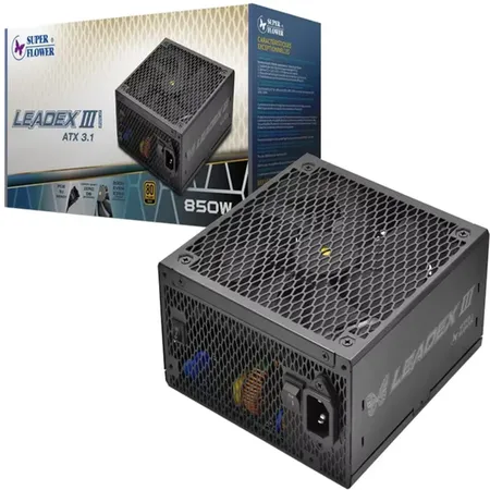 Super Flower Leadex III Gold 850 Watt PCIe 5.1 (BK) Power Supply SF-850F14HG
