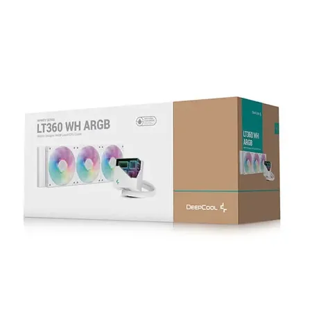 Deepcool LT360 ARGB CPU Liquid Cooler White (R-LT360-WHAMNC-G-1)