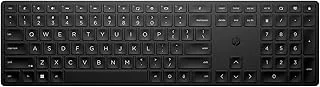 HP 450 Programmable Wireless, Full Size; 3-Zone Layout Keyboard, 2.4 GHz Wireless Connection, Compatible with PCs with Available USB-A Port