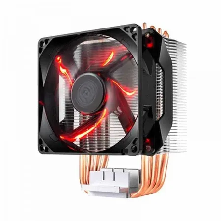 COOLER MASTER H410R Red LED Single Tower Air Cooler (Black)