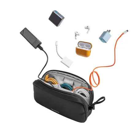 TOMTOC LIGHT-T12 ELECTRONIC ACCESSORY POUCH 1.8L-BLACK