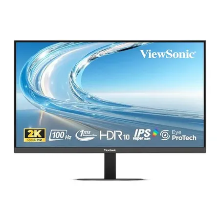 ViewSonic 27″ 100 Hz 1 ms VA2708‑2K‑MHD QHD Monitor with Built-in Speakers