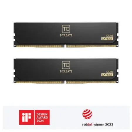 TEAMGROUP EXPERT DDR5 DESKTOP MEMORY BLACK 64GB(2x32GB) 6000MHz CL30