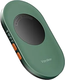 VAYDEER Ultra Slim Mouse Mover, Air 3 Mouse Jiggler with Adjustable Interval Timer, Undetectable & Noiseless, Simulates Realistic Movement, Driver-Free Shaker for Keeping The PC Active (Dark Green)