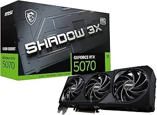 MSI GeForce RTX 5070 12G Shadow 2X OC Graphic Card - NVIDIA GeForce RTX 5070 GPU, 12GB GDDR7 192-bit Memory, 28 Gbps, PCI Express Gen 5 Interface, Upto 2542 MHz, TORX Fan 5.0