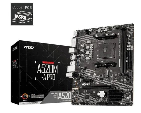 MSI A520M-A Pro Motherboard...