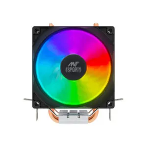 ANT ESPORTS ICE-C200 CPU Single Tower Air Cooler With Rainbow LED Fan (Black)