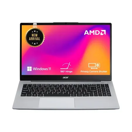 Acer Aspire AMD Ryzen 3-7330U Processor Laptop With 39.62 cm (15.6") Full HD LED-Backlit IPS Display (16 GB RAM/512 GB SSD/WiFi 6/AMD Radeon Graphics/Win11 Home/55Wh) Pure Silver
