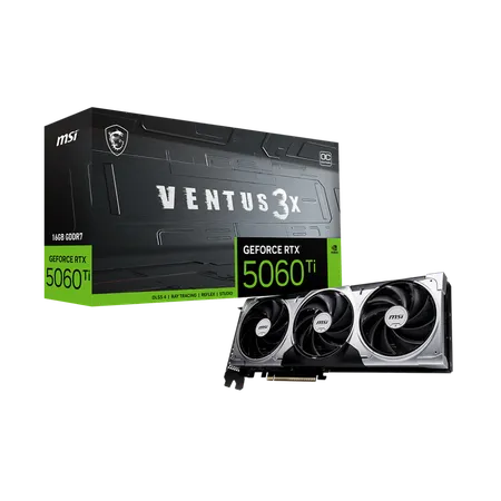 MSI GeForce RTX 5060 Ti Ventus 3X OC 16GB Nvidia Graphic Card
