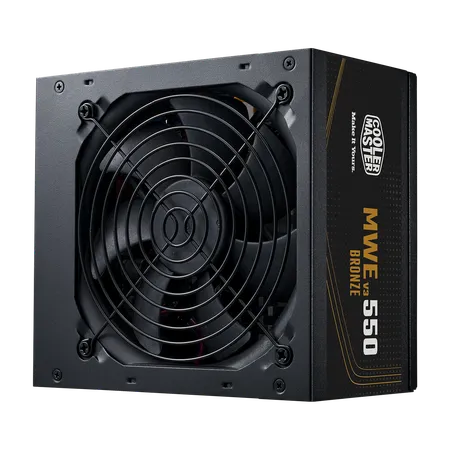Cooler Master MWE Bronze 550 V3 550W ATX Non Modular Power Supply Unit - Black